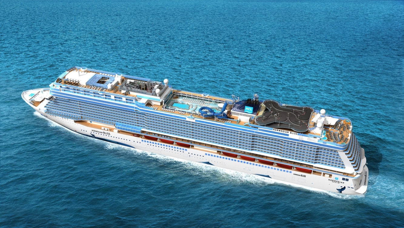 Norwegian Cruise Line Unveils Features For Norwegian Bliss   Bliss Aerial 